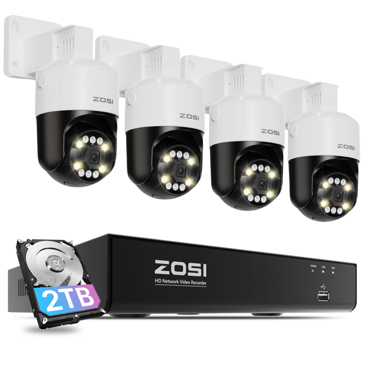 C296B 4K PTZ PoE Security System Up to Cameras 2TB 4TB