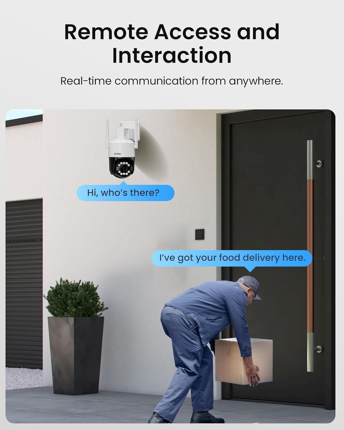 C296B 4K/5MP Wi-Fi 6 Pan Tilt Security Camera + Up to 256GB Local