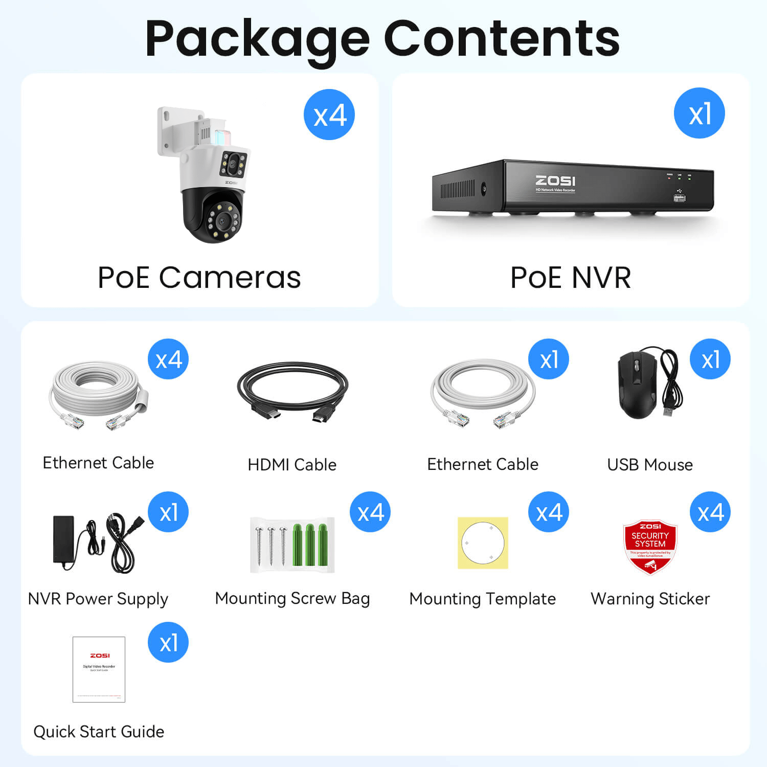 ZOSI C298 Dual Lens Kit - 4K 8-Channel PoE Security System with Hybrid ...