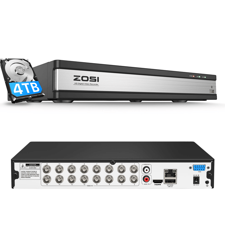 2MP 16CH Digital Video Reorder DVR | for ZOSI 1080p TVI/CVI/AHD