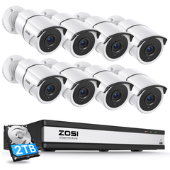 C261 1080P 16CH HD-TVI Security System with Audio + Up to 16 Cameras + 2TB/4TB Hard Drive