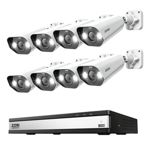 C182 4K PoE Security Camera System + 16CH NVR with 4TB Hard Drive