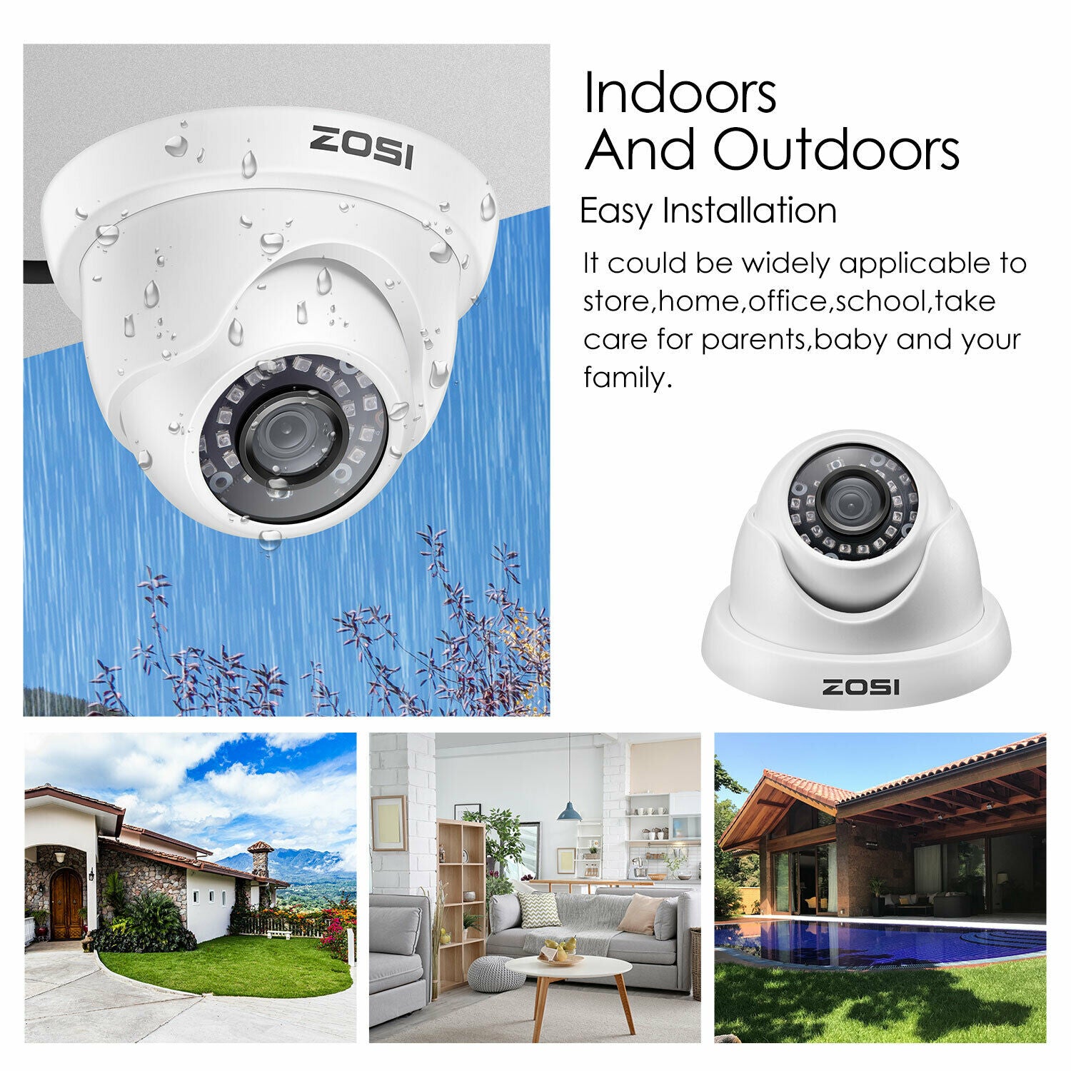 2MP]C418 Bullet Add-on Analog Camera for CCTV DVR - ZG4192C - Zosi
