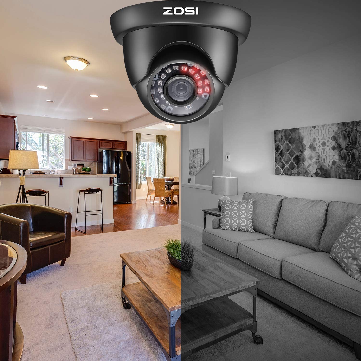 4PACK 1080P Analog Security Camera Dome Camera For DVR - ZG4192C